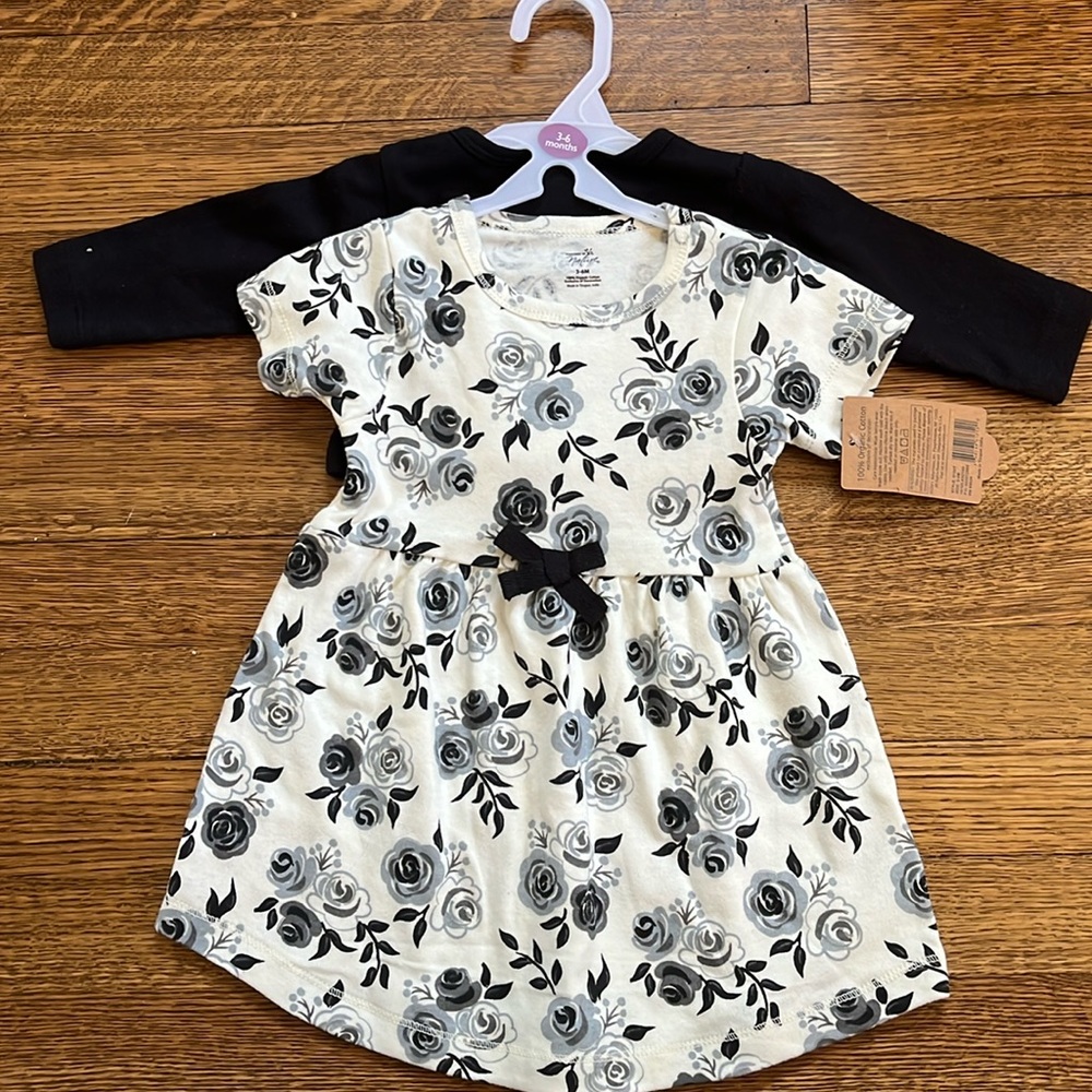 Dress and cardigan set NWT 3-6 months